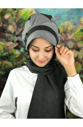 Light Black Ready to wear Turban 01425-01