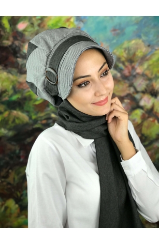 Light Black Ready to wear Turban 01425-01