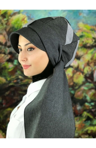 Smoke-Colored Ready to Wear Turban 01416-01