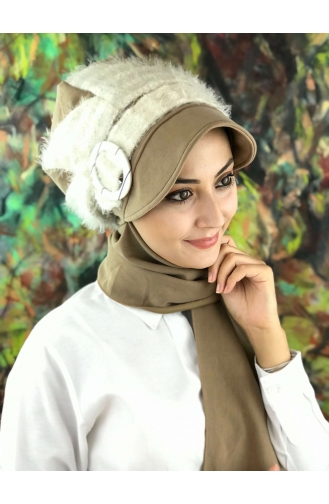 Light Brown Ready to Wear Turban 01408-01