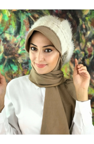 Light Brown Ready to Wear Turban 01408-01
