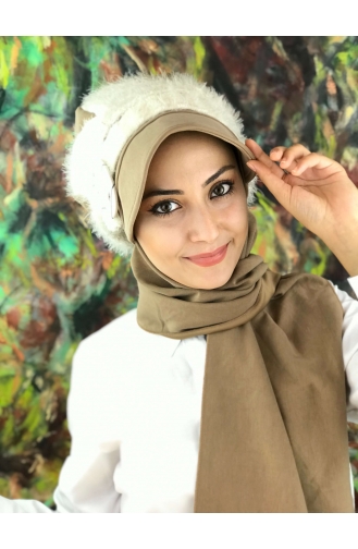 Light Brown Ready to Wear Turban 01408-01