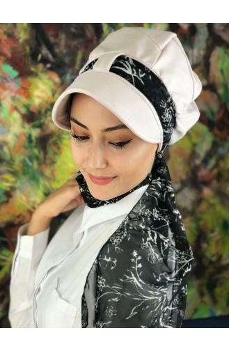 Cream Ready to Wear Turban 04-01