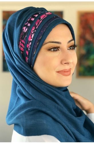 Turban Pret-a-Porter Bleu 06-01