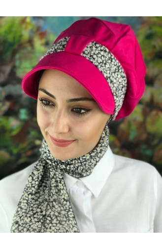 Dark Pink Ready to wear Turban 04-01