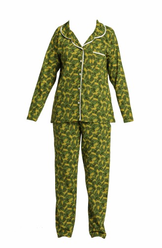 Bayan Pijama Takım 2762 Yeşil