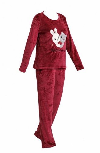 Bayan Kadife Takım 9010 Bordo