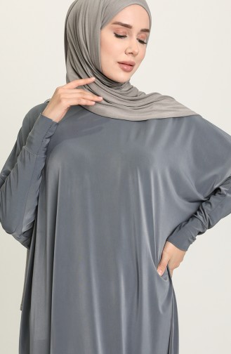 Anthrazit Hijab Kleider 2000-11