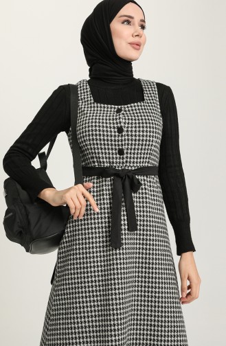 Weiß Hijab Kleider 7130-01