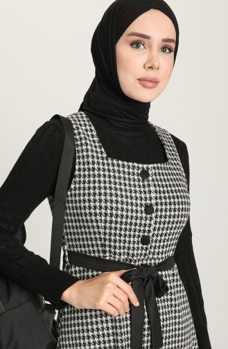 Weiß Hijab Kleider 7130-01