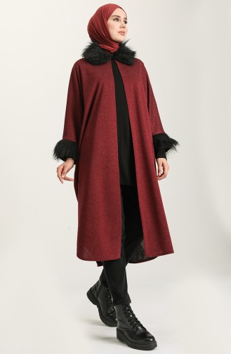Claret red Poncho 1550-01