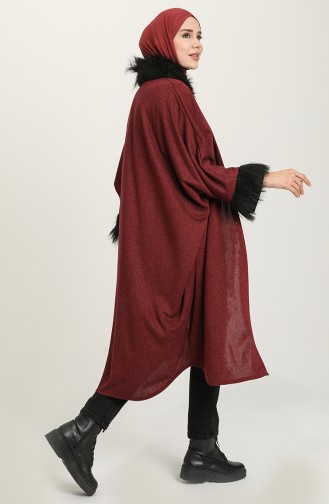 Claret red Poncho 1550-01