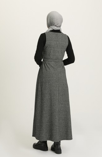 Gray Hijab Dress 7130-04