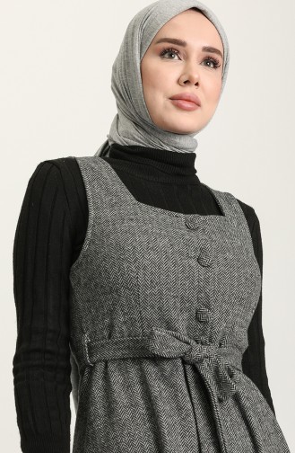 Gray İslamitische Jurk 7130-04