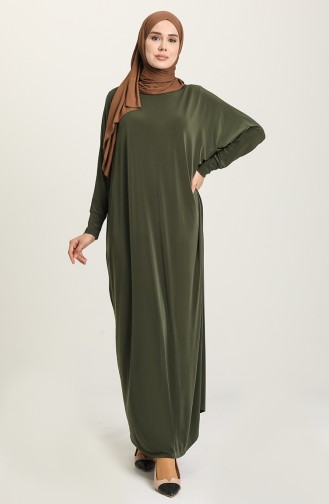 Saloppe Kleid mit Fledermausarm 2000-05 Khaki 2000-05