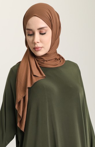 Saloppe Kleid mit Fledermausarm 2000-05 Khaki 2000-05