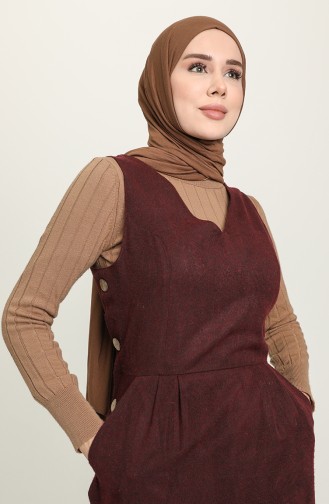 Gilet أحمر كلاريت 3327-02