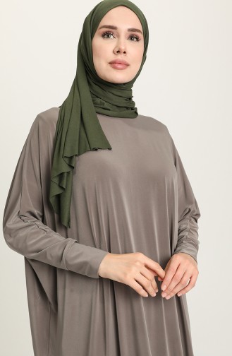 Dunkel-Nerz Hijab Kleider 2000-10