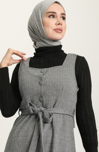 Dunkelblau Hijab Kleider 7130-06