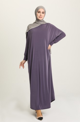 Yarasa Kol Salaş Elbise 2000-08 Lila