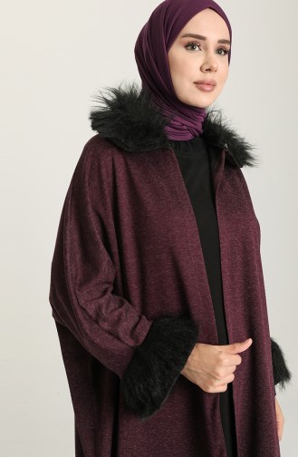 Lila Poncho 1550-02