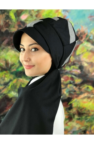 Black Ready to Wear Turban 01414-01