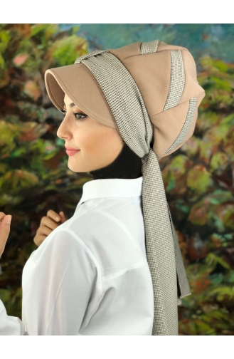 Milk Coffee Ready to Wear Turban 01415-01