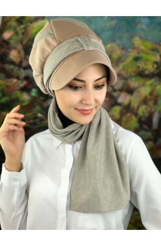 Milk Coffee Ready to Wear Turban 01415-01