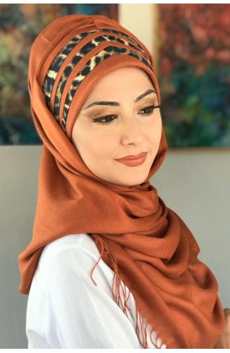 Cinnamon Color Ready to Wear Turban 01-01