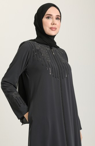 Anthracite Abaya 5019-04