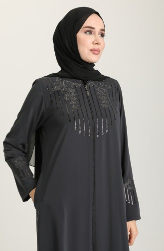 Anthracite Abaya 5019-04