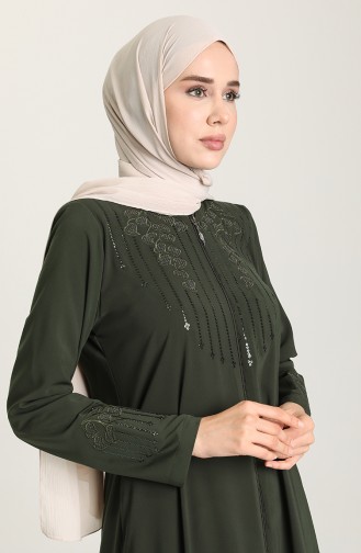 Khaki Abaya 5019-05