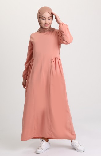 Powder Hijab Dress 1684-02