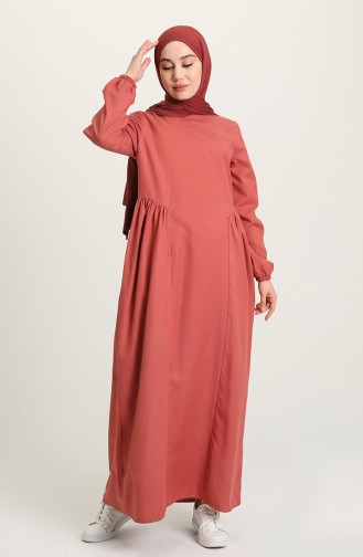 Dusty Rose Hijab Dress 1684A-01