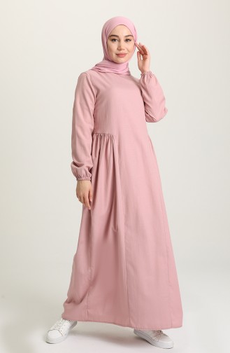 Powder Hijab Dress 1684A-03