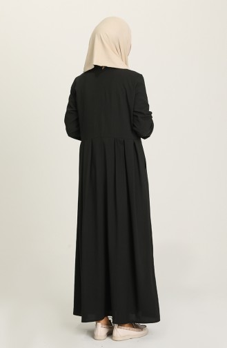 Black Hijab Dress 1685B-03