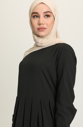 Black Hijab Dress 1685B-03
