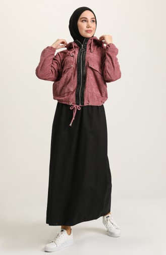Beige-Rose Jacke 6210-02