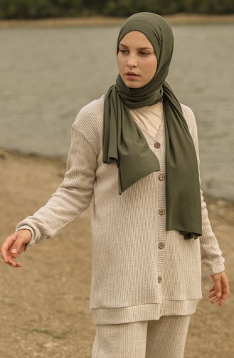 Khaki Shawl 3020VP-10