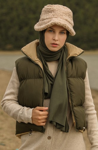 Gilet Sans Manches Khaki 10001-02