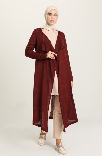 Knitwear Cardigan 3319A-01 Claret Red 3319A-01