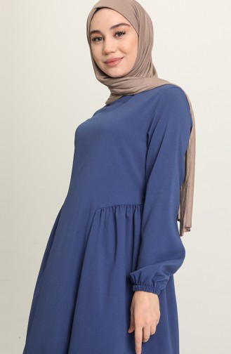 Indigo Hijab Dress 1684B-03