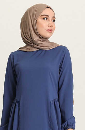 Indigo Hijab Dress 1684B-03
