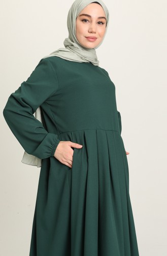 فستان أخضر زمردي 1685B-04