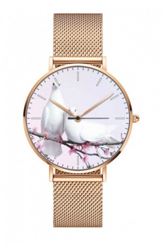 Rose Tan Wrist Watch 0147