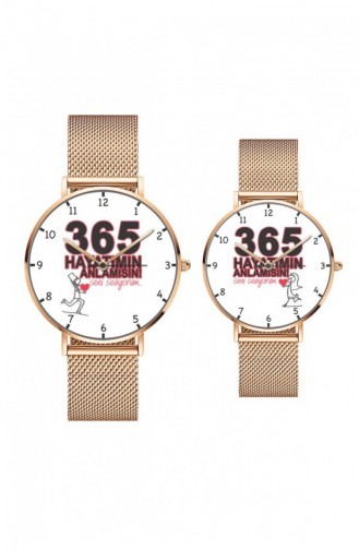 Rose Tan Wrist Watch 0001