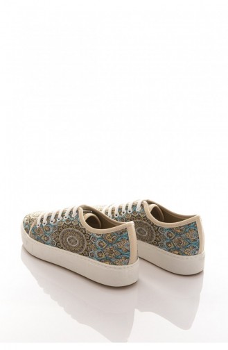 Turquoise Casual Shoes 5204