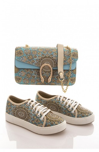 Chaussures de jour Turquoise 5205