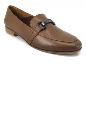 Tobacco Brown Woman Flat Shoe 8451