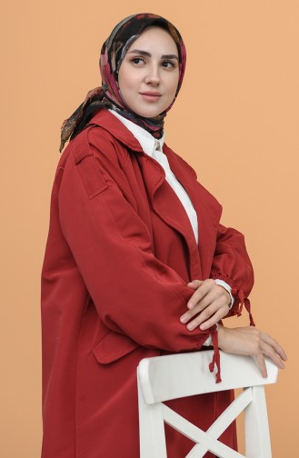 Desenli Flamlı Eşarp 11437-05 Siyah Gül Kurusu